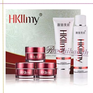 จัดส่งรวดเร็ว hkllmy 2014 3+2 (เดย์ครีม 20g + ไนท์ครีม 20g + ครีมไข่มุก 20g + โฟมล้างหน้า 80ml + Toner 100ml)ครีมทาหน้า  ครีมหน้าขาว ลบเกลื้อน กระ และผิวขาว