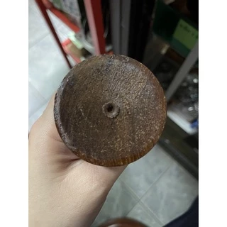 ขายึดราวผ้าม่าน 1 ชั้น ไม้สักแบบทะลุ