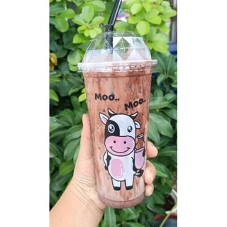 แก้วพิมพ์ลายมูๆ ขนาด 22ออน ปาก90 พร้อมฝาโดม (50ชุด) ลายน่ารัก ตะมุกตะมิมากกก!!!