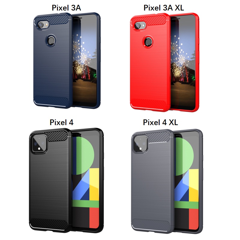 เคสโทรศัพท์มือถือนิ่ม ลายคาร์บอน สําหรับ Google Pixel 2 XL 3 XL 3A XL 4 XL 5 XL 2 3 3A 4 5 XL 2XL 3X