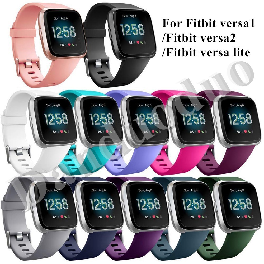 ใช้งานร่วมกับ Fitbit Versa สายรัดข้อมือสายนาฬิกาสําหรับ Fitbit Versa Fitbit 2 Versa Lite