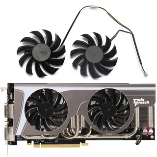 2PCS/lot New 75MM PLD08010S12HH 0.35A Cooler Fan ForMSI GeForce GTX 580/570/560/560Ti/480/465/460 GTX770 Video Card Cool