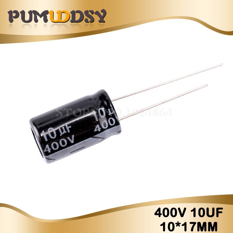 ตัวเก็บประจุไฟฟ้า 400V10UF 10*17 มม. 10UF 400V 10*17 คุณภาพสูง 20 ชิ้น