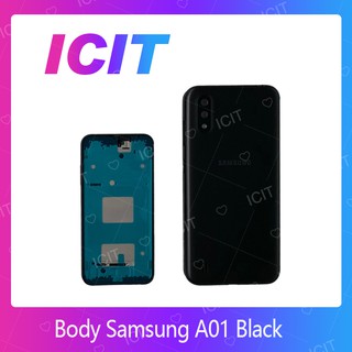 amsung Galaxy A01 อะไหล่บอดี้ เคสกลางพร้อมฝาหลัง Body For Samsung Galaxy A01 อะไหล่มือถือ (ส่งจากไทย) ICIT 2020