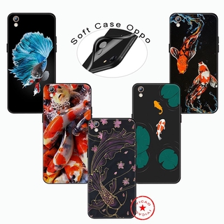 KOI เคสโทรศัพท์มือถือลายปลาสําหรับ Oppo A12 A12S A12E A92S A91 F15 A8 A31 A 92 A72 A52X2 A53 A32 Pro