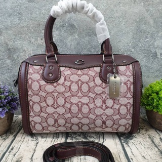 COACH IVIE BENNETT SATCHEL IN SIGNATURE JACQUARD (COACH F38112)