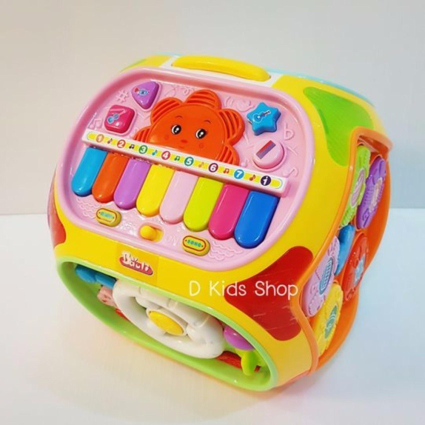 ฮอต ของเล่นเสริมพัฒนาการ ของเล่นเด็ก กล่องกิจกรรมดนตรีใหญ่ 7 ด้าน Educational Toys House