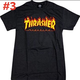 เสื้อยืดสีพื้น - Thrasher ที่กําหนดเองคุณภาพสูงพิมพ์ Unisex Tshirts COD