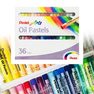 สีชอล์คน้ำมัน เพนเทล Pentel Arts Oil Pastels 36 สี