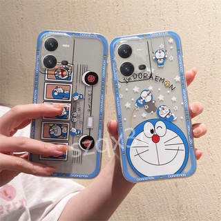 เคสโทรศัพท์มือถือ TPU แบบนิ่ม ลายการ์ตูนโดราเอมอน สําหรับ VIVO V25 Pro 5G V25e Y35 Y16 Y02S Y22 Y22S Y77 Y55 Y30 Y014G V25 VIVOY35