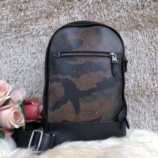 COACH คาดอก ลายทหาร 4,380-