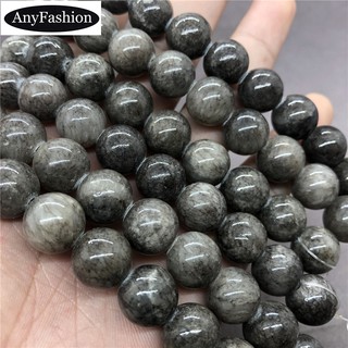 Yellow Jade Jasper Grey Beads เหลืองหยกลูกปัดสีเทา 6-12mm มิลลิเมตรรอบธรรมชาติหลวมหิน Diy สำหรับเครื่องประดับสร้อยข้อมือ