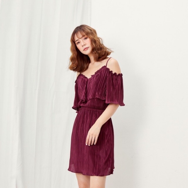 Nina Pleat Dress - Lavita