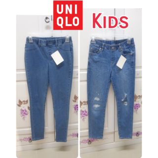 Uniqlo Kids กางเกงยีนส์เด็กโต หรือผู้ใหญ่ตัวเล็ก มือสอง ขายาว เอว 23-27