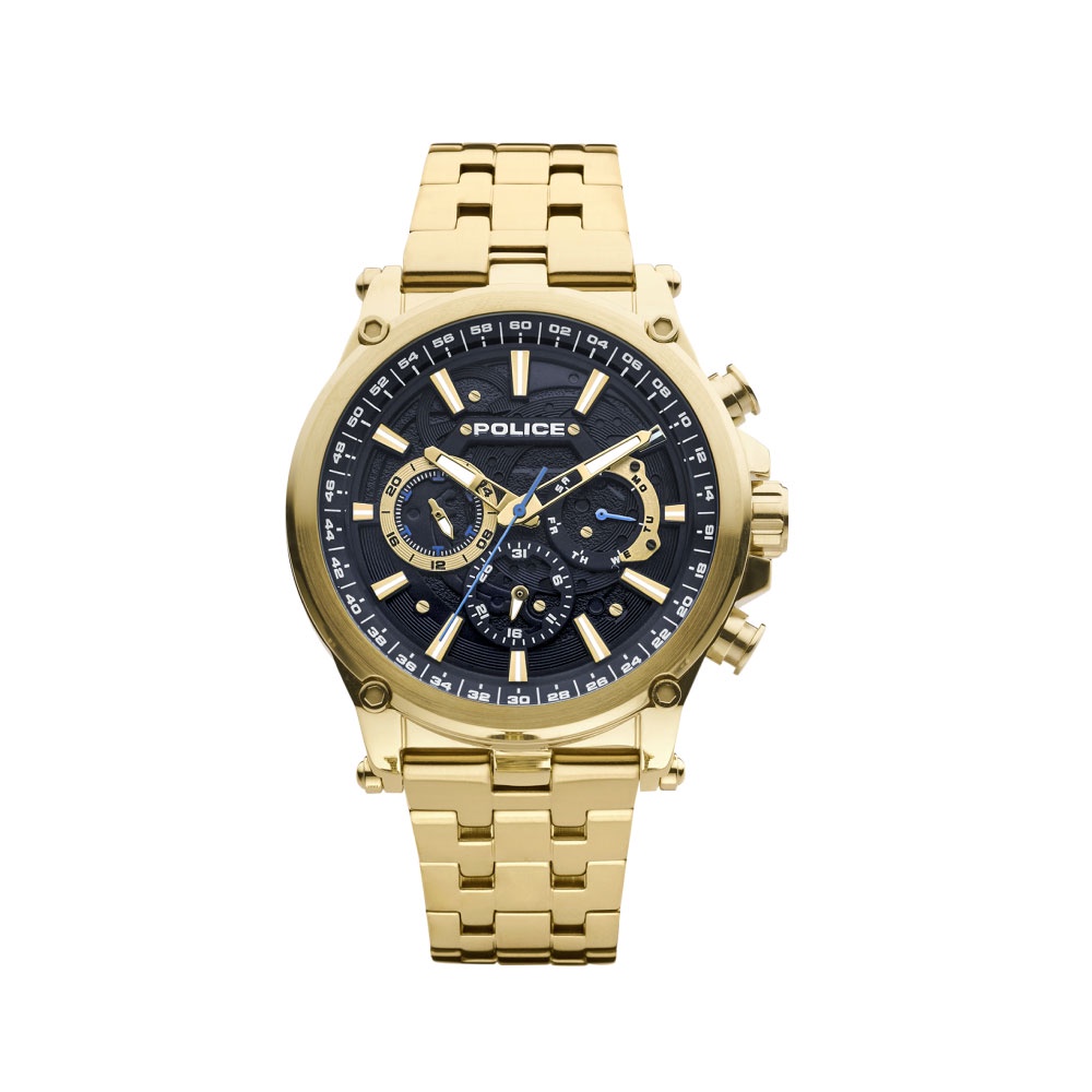 (ของแท้ประกันช้อป) POLICE นาฬิกาข้อมือผู้ชาย Multifunction Taronga watch รุ่น PEWJK2110801 สีทอง นาฬิกาข้อมือ