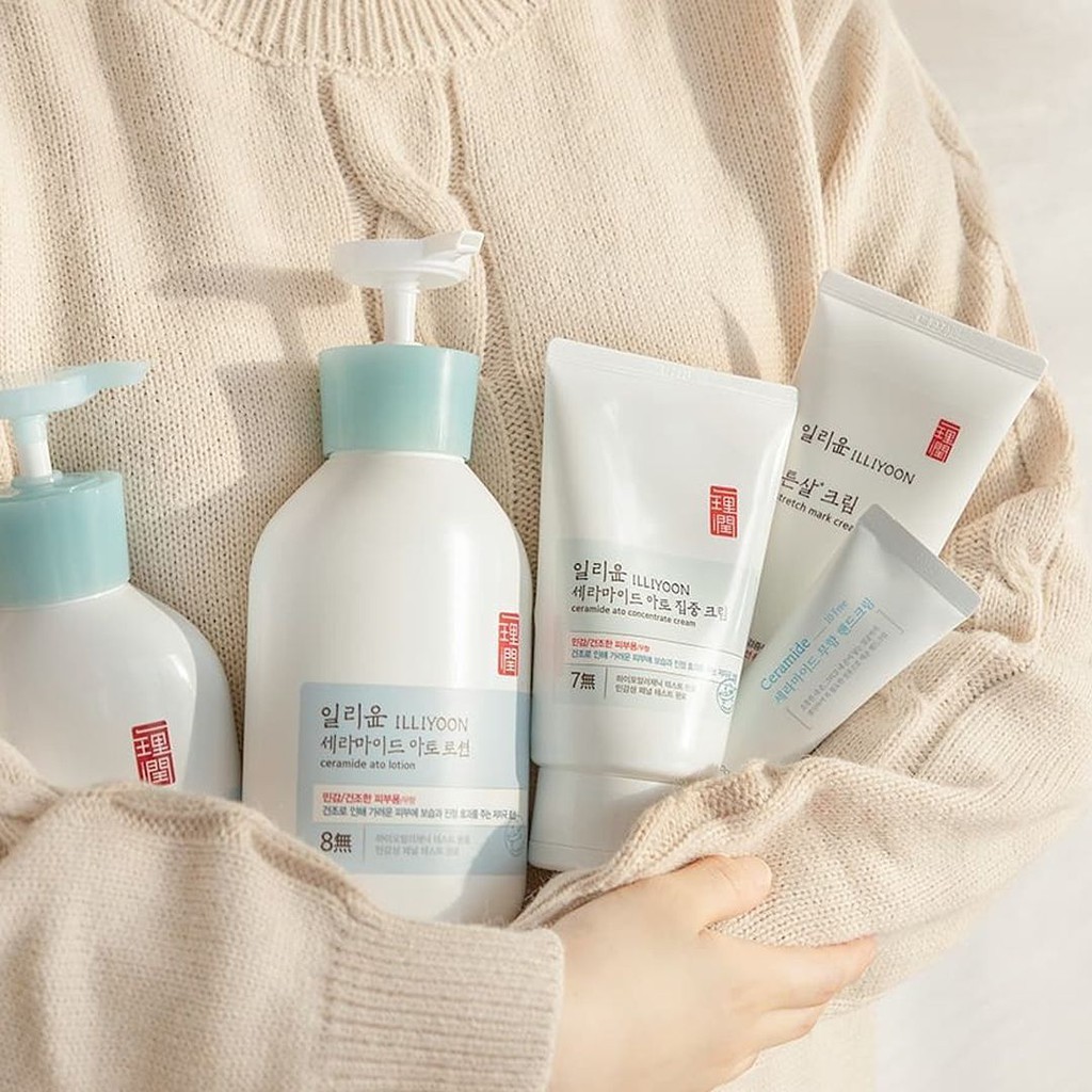 แท้ พร้อมส่ง ILLIYOON Ceramide Ato อิลยุน ผลิตภัณฑ์สำหรับผิวบอบบาง โลชั่นสำหรับผิวแพ้ง่าย