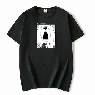 เสื้อยืดโอเวอร์ไซส์เสื้อยืดแขนสั้น แบบสวมหัว พิมพ์ลาย Spy X Family Spy Play House Dog Pengde ทรงหลวม สําหรับผู้ชาย และผู