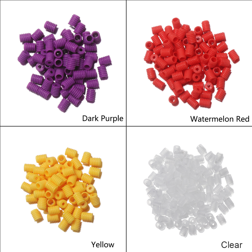 SIMPLE 100PCS Accessories Silicone Cord Locks Colorful Non Slip Stopper ...