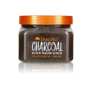 TREE HUT ผลิตภัณฑ์ขัดผิว Tree Hut Charcoal Black Sugar Scrub ขนาด 510 กรัม ผลิตภัณฑ์ขัดผิว ผลิตภัณฑ์ดูแลผิวกาย ผลิตภัณฑ์