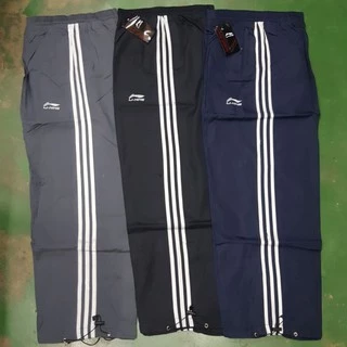 💥ขายถูก💥กางเกงผ้าร่ม แถบซิป ลายกุ้น ลาย3แถบ👖SALEลดราคา💥=มีเก็บปลายทาง=