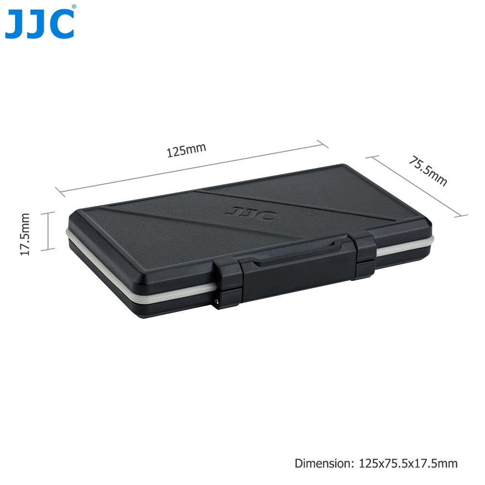 JJC กล่องใส่ SD Card กล่องเก็บการ์ดหน่วยความจำ Micro SD SDXC SDHC XQD CF CFexpress Type A B Nintendo Switch NS การ์ดเกม M.2 2280 SSD