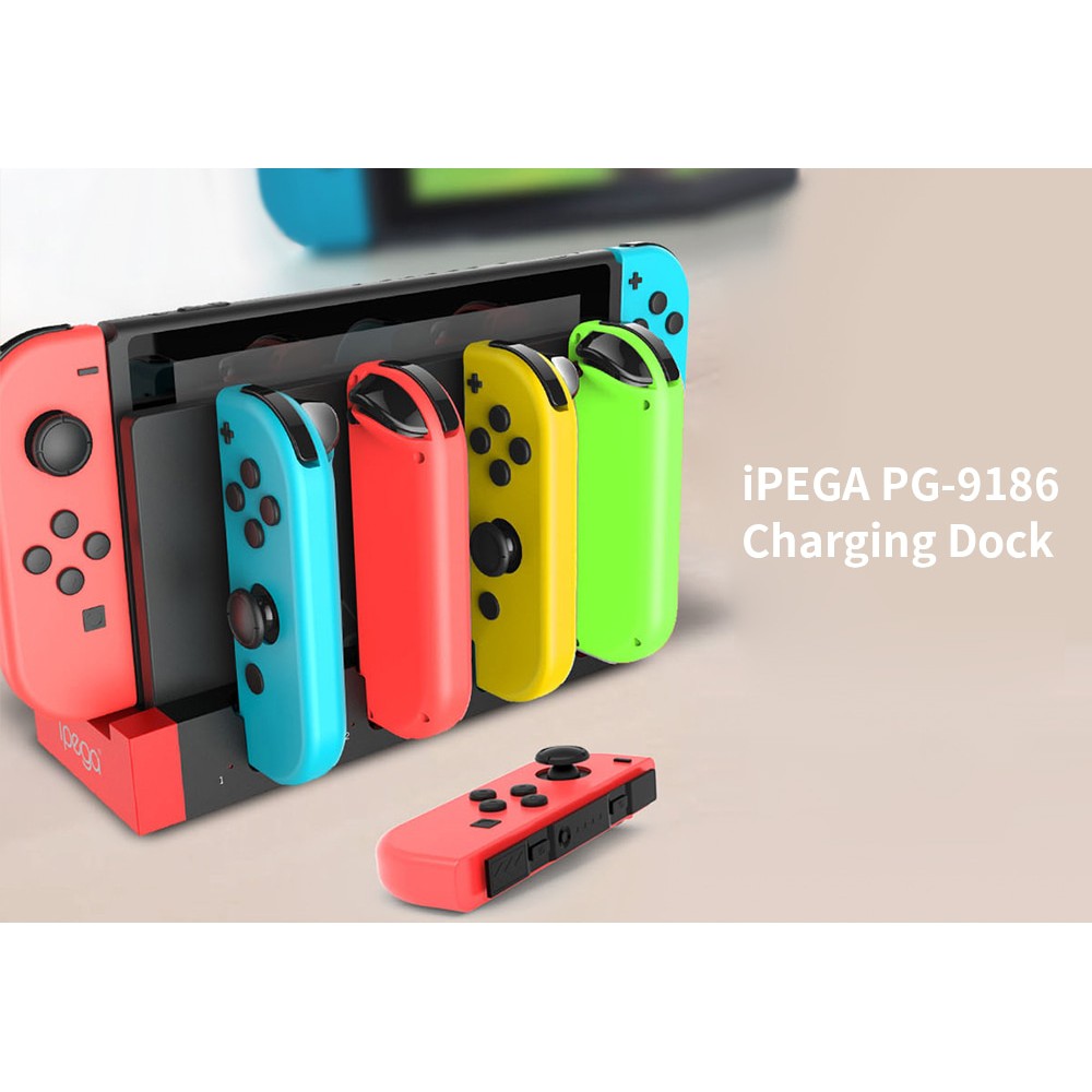 Ipega Charger with 4 Slot for Nintendo Switch Joy-Con (ที่ชาร์จจอยSwitch)(แท่นชาร์จ Joy Con Nintendo Switch)(PG-0186)