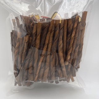 แท่งหนังเกลียว ขัดฟัน (Twisty Stick) รสตับ ขัดฟัน no cal no fat 450g