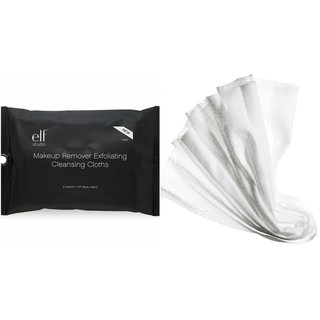 ELF - Studio Makeup Remover Exfoliating Clothes กระดาษเช็คเครื่องสำอาง