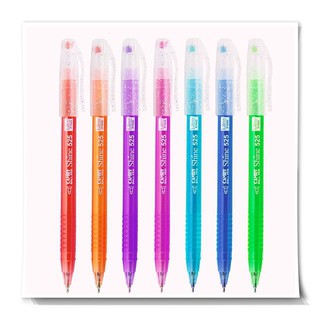 CAMRY SHINE 525 Ballpoint pen ปากกาลูกลื่น ฝากากเพชร (1 ชุดแคมรี่ 7สี จำนวน 7 ด้าม)