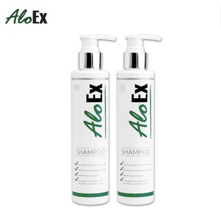 แพ็คคู่ AloEx Original Shampoo สูตรสำหรับผมปกติ/ผมมัน (แชมพูเร่งผมยาว แชมพูแก้ผมร่วง ยาสระผมสมุนไพร)