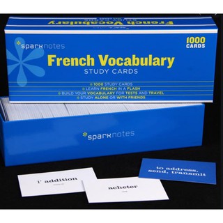 French Vocabulary Study Cards (Sparknotes Study Cards)