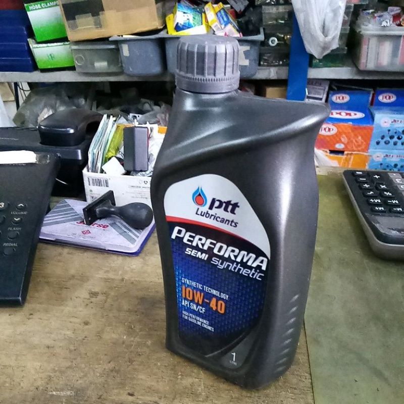 น้ำมันเครื่อง​Ptt​10w40​ กึ่งสังเคราะห์​ขนาด1ลิตร