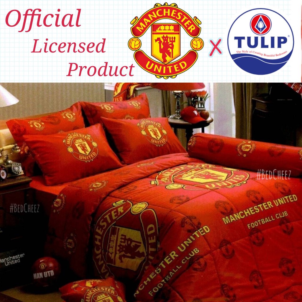 Premium 100% คอตต้อน ผ้าปูที่นอน แมนยู (Man Utd.) *ไม่รวมนวม* ลิขสิทธิ์แท้ จากโอล์ดแทรฟฟอร์ด ( by Tu