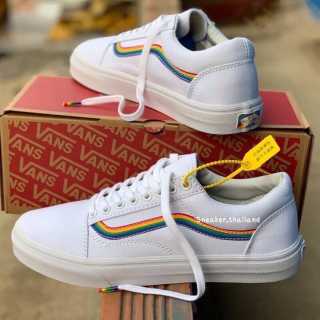 vans old skool yacht club rainbow