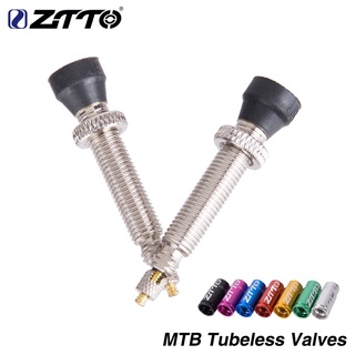 Ztto วาล์วยาง FV 30 มม. ไม่มีท่อ FV พร้อมฝาปิด สําหรับจักรยานเสือภูเขา MTB