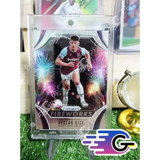 การ์ดนักฟุตบอล  Panini Prizm Football 2020-21 declan rice Fireworks #13 (แถม Topload+teambag)