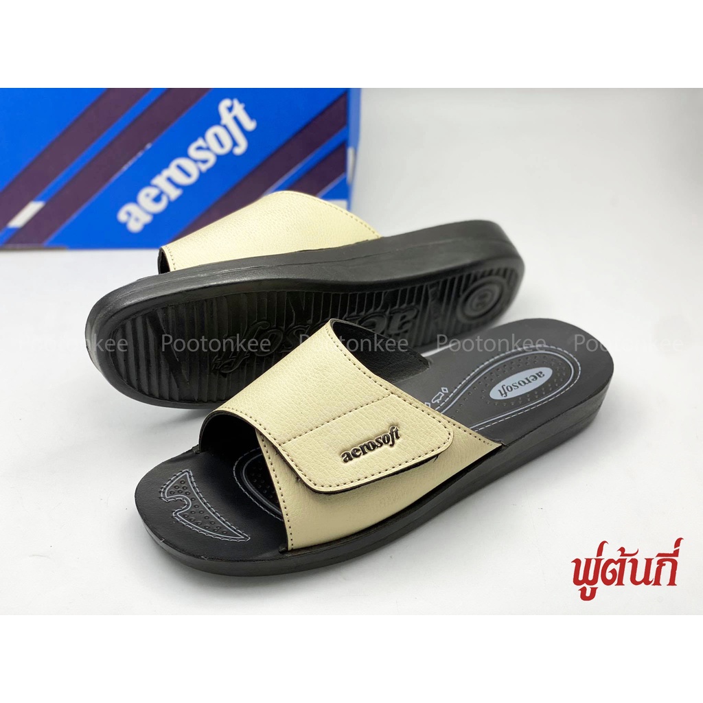 Aerosoft รองเท้าแตะผู้หญิง แบบสวม แอโร่ซอฟ รุ่น 2102 ไซส์ 35-41 ของเเท้ พร้อมส่ง