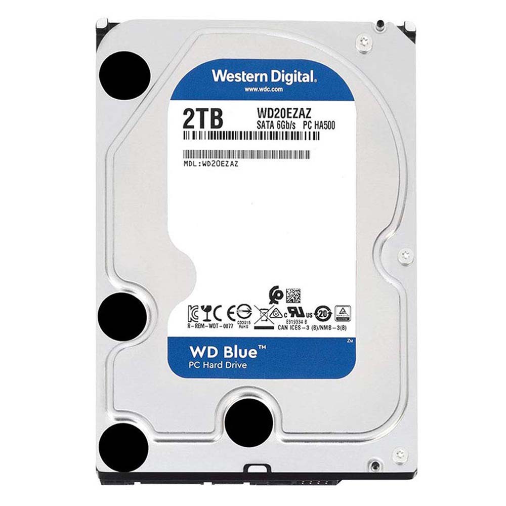 WD HDD 2TB 5400RPM SATA III (6GB/s) 256MB Blue 3 Year