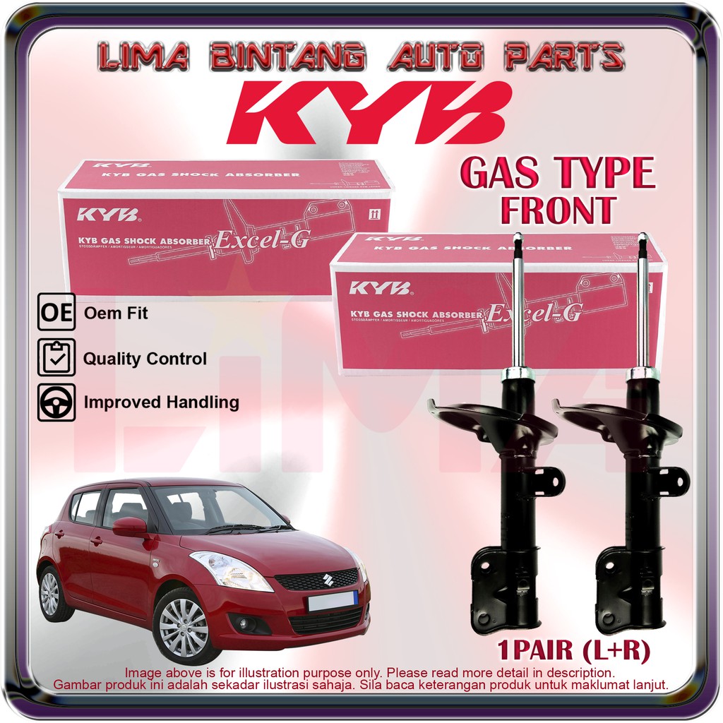 ( 1 คู่ ) Suzuki Swift AZG ZC72S ZD72S , Sport ZC32S โช๊คหน้าแก๊ส KAYABA KYB (2013-2016)