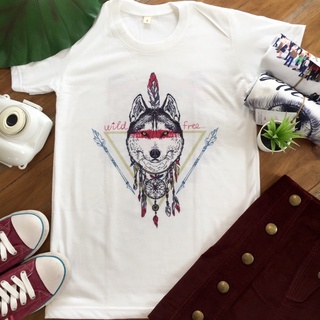 เสื้อยืดลายหมาป่า Dreamcatcher/ T shirt brand