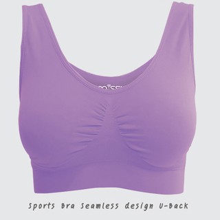 Missy Bra มิสซี่บรา สีม่วงอ่อน Sports Bra ชุดชั้นในสวมสบาย สปอร์ตบรา