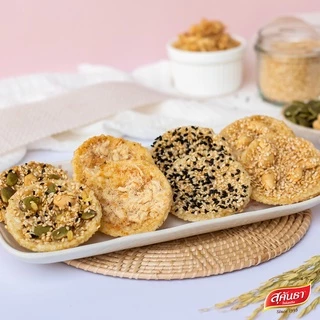 ขนมไทย สุคันธา ข้าวตังรวมรส 3 ซอง (175 กรัม/ซอง) ไซส์ Family pack Rice Crisps Mixed Flavors