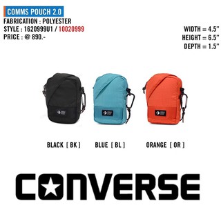 กระเป๋าสะพายข้าง CONVERSE รุ่น COMMS POUCH 2.0 1620999U1BK สีดำ/1620999U1OR สีส้ม ของแท้