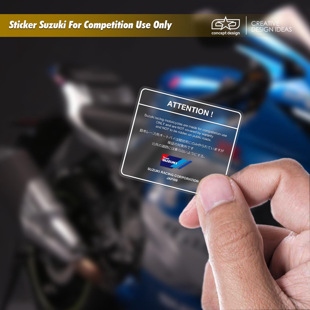 สติกเกอร์ Suzuki สําหรับแข่งขันเท่านั้น