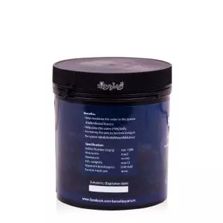 Bereef Aquarium Extrude Activated Carbon คาร์บอน ทำน้ำใส ดับกลิ่น สำหรับตู้ทะเล ตู้ปลา ตู้ไม้น้ำ (1000ml)