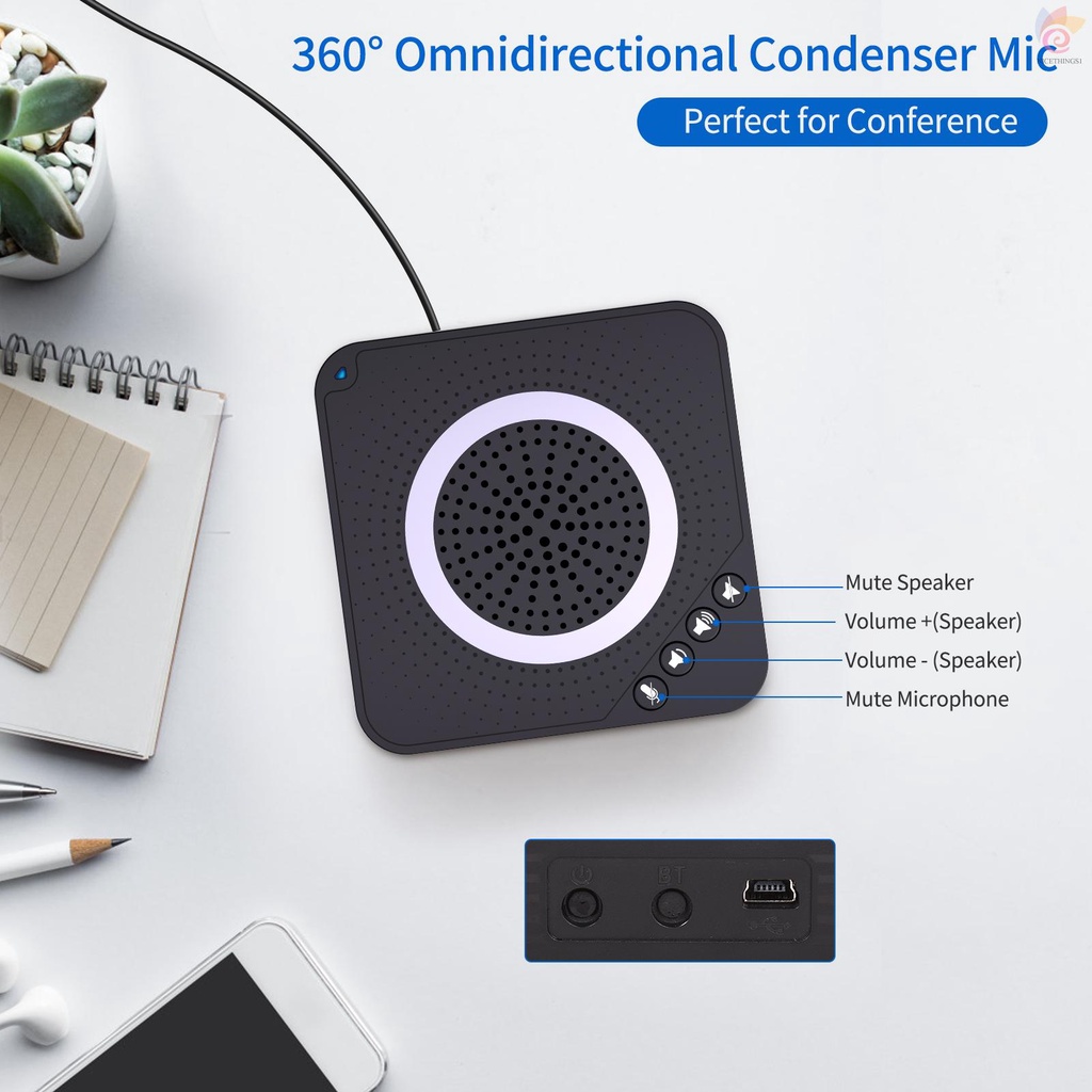 Nt Usb Conference 360 ไมโครโฟนสําหรับเครื่องคอมพิวเตอร์และแล็ปท็อป hswG ...