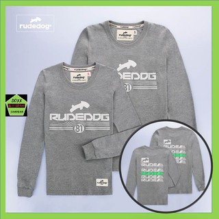 Rudedog เสื้อคอกลม ชาย หญิง รุ่น Next dog สีเทาอ่อน