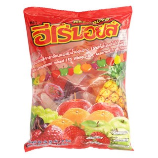 ฮีโร่บอยส์ ขนมเยลลี่คาราจีแนนผสมน้ำองุ่นขาว 15% กลิ่นผลไม้ต่าง ๆ 600 ก. บรรจุ 20 ก. X 30 ถ้วย