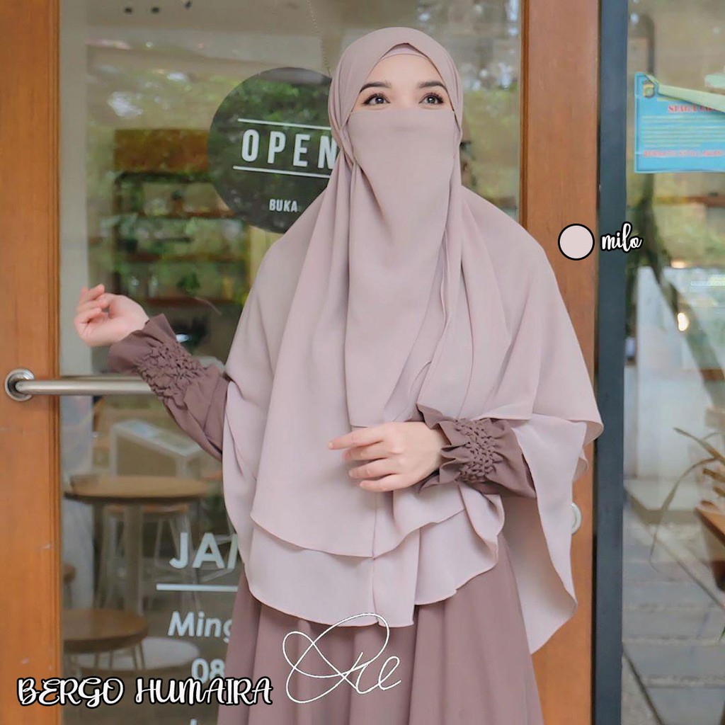 Humaira Instant ANTI CORONA HIJAB/KHIMAR PET/KHIMAR SYARI/KHIMAR 2 LAAYER/HIJAB Antem