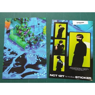 โปสการ์ด และ สติ๊กเกอร์ สุ่ม แทอิล ของแท้ จาก อัลบั้ม NCT 127 - Sticker Album เวอร์ Sticky พร้อมส่ง Kpop Card Taeil